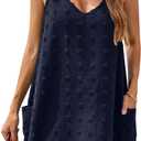 Blooming Jelly Womens Polka Dot Swimsuit Coverup Bathing Suit Cover Up | Bikini Cover,Sun Beach Dress,V Neck,Pockets