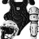 Wilson EZ Gear 2.0 Catchers Gear Kit (Small/Medium, Black)