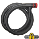 Bell Sports Ballistic 500 4' X 18mm Heavy-Duty Key Cable Bicycle Lock, Black