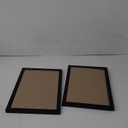 Americanflat 8x12 Picture Frame with Polished Plexiglass - Set of 2 - Use as 6x8 Frame with Mat or 8x12 Frame Without Mat - Galleria Collection - Photo Frames for Wall Display - Black