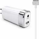 Mac Book Pro Charger 60W 45W Mag 2 T-Tip Power Adapter, Compatible with Mac Book Pro 13 inch/Mac Book Air 11&13 inch (Applicable to 2012-2017)