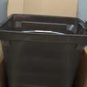 IRIS USA Dog Food Storage Container 58 Lb, Airtight Large Pet Food Storage Bin with Wheels, for Dog Cat Bird Chicken Food, Holds Up to 58 lbs, Keep Fresh, BPA Free, Made in USA, Black (Smoke)