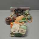 Kids Camping Toys Set - Pretend Play Camping Set with Food Toy, Spray Stove, Oil Lantern, Binoculars, Compass, Tableware, Watch & Storage Bag, Birthday for Ages 3+