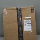 Safety Pet Gate for Dogs  Free-Standing & Foldable - Decorative Scroll Wooden Fence Barrier  Stairs & Doorways (Black)