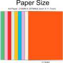 A4 Colored Paper 200 Sheets- Cezmkio Thin Colored A4 Paper (20 Colors), 8.5 x 11.7inch Assorted 70gsm Handmade Copy Cardstock for DIY Arts and Crafts Colorful Projects(Not for printing)