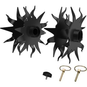 DEVONIC Cordless Tiller Cultivator Electric Replacement Blade1 Set Contains Two Blade Heads