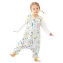 WONDAY Baby Toddler Sleep Sack with feet, Sleep Sack with Legs Baby Wearable Blanket, Sleeveless Toddler Sleeping Sack with Feet（Car,3t-5t)