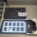 Locontifni 3000W Solar Street Light Outdoor with Motion Sensor & Remote, Super Bright Waterproof Dusk to Dawn LED Floodlight for Driveway, Yard, Parking Lot, Dual-Sided Solar Panel