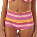 Roxy Women's Boy Short Bikini UPF 50+, Quick-Dry, Stretch Fabric, Swimsuit Bottom, Surf & Beachwear (XS)