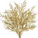 30.7" Christmas Gold Glitter Stems, 5Pcs Artificial Spray Leaf Picks Tall Branches for Christmas Tree DIY Xmas Wreath Garland Arrangement Vase Bouquets Table Centerpieces Decoration Home Decor
