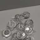 Pangda Concave Wall Door Bumper Stop Silver Stainless Steel Wall Door Bumper with 1-1/8 Inch Gray Round Rubber Protector Stops(Silver,10 Pieces)