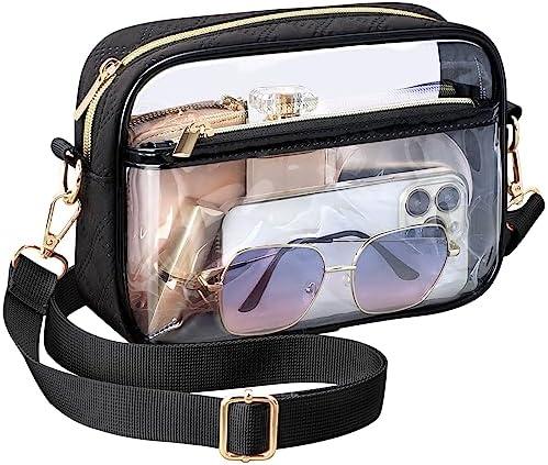 PACKISM Clear Bag for Stadium Events - Clear Purses for Women Stadium Crossbody Concert Bag for Game Day, Sports, Festival