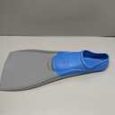 Speedo Unisex-Adult Swim Training Fins Rubber Long Blade (Medium, Blue/Grey SIOC)