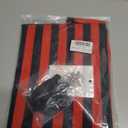 Pirate Costume Women Skirt Dress Accessories Set with Head Scarf Eye Patch Necklace Halloween Pirate Outfits (Red+black)