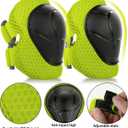 WayEee Kids Bike Helmet Set Skateboard Knee Pads, Helmet Pad Set Protective Gear Set Adjustable for Girls Kids 3-14 Helmet Elbow Pads Wrist Guards for Sport Cycling Bike Roller Skating Scooter, S (3-10years)