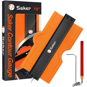 Saker Contour Gauge Tool for Woodworking & DIY, Profile Gauge with Lock, Accurate Shape Duplicator for Flooring, Tile, Trim & Home Improvement Projects