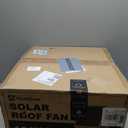 Hon&Guan Solar Attic Fan with Thermostat, 40 Watt Solar Roof Vent Fan, 12", 2000 CFM, Cools up to 2500 Sq.Ft, 2 Modes
