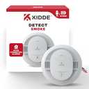 Kidde Smoke Detector, Hardwired with 10-Year Battery Backup, Interconnectable, LED Status Lights, 85 dB Alarm, 5-inches