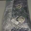 Superior Semi Blackout Curtains - Classic Linen Design - 52" x 63" - Grommet Header - Sun Blocking & Room Darkening Drapes for Bedroom, Living Room - Set of 2 Panels - Navy Blue