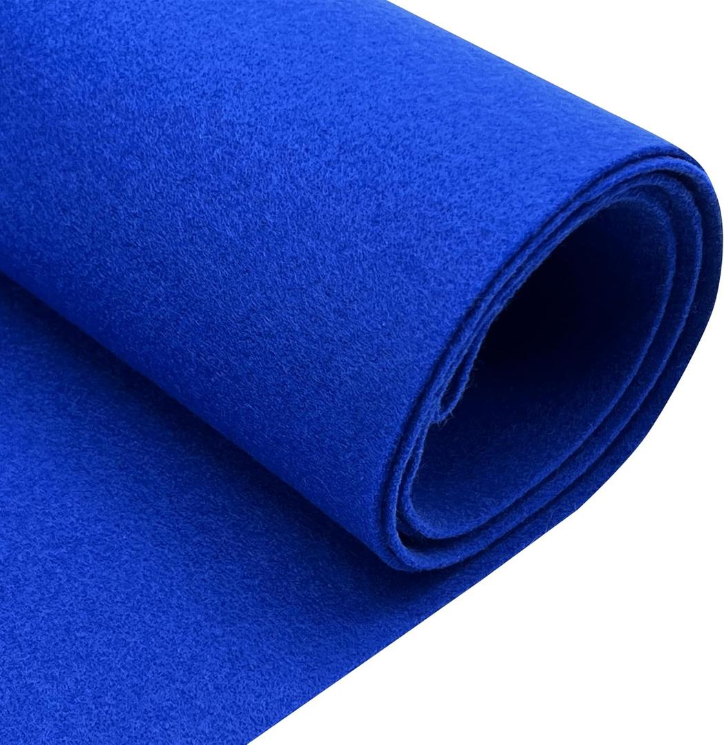 EOVEA | Acrylic Felt Fabric by The Yard | 72" Wide | 1.6mm Thick | Soft & Durable Non-Fraying Felt | for DIY Crafts, Sewing, Upholstery, Costumes & Padding(Royal Blue, 2 Yard)