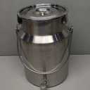 304 Stainless Steel 10 Liter Milk Can Milk Bucket Liquor Pail Bucket with Spigot 2.64 Gallon Milk Can Tote Jug with Sealed Lid Heavy Duty for Milk and Liquor