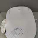 ZMJH A201 Elongated Smart Toilet Seat, Unlimited Warm Water, Vortex Wash, Electronic Heated,Warm Air Dryer,Bidet Seat,Rear and Front Wash, LED Light, Need Electrical, White (Elongated)
