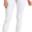 Hybrid & Company Womens Hyper Ultra Stretch Comfy Skinny Leg Work Casual Pants (Small, White)