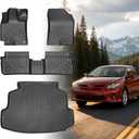 Floor Mats for Toyota Corolla 2009 2010 2011 2012 2013, for Corolla Standard,LE,S XLE,XRS,L,LE/S Special Edition Floor Mats, Front Rear Mats &Cargo Mat, TPE Anti-Slip Summer Winter Car Accessories