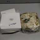 WILLBOND 36 Pieces Christmas Poinsettia Glitter Faux Flowers Christmas Artificial Flowers Tree Ornaments Topper Xmas Decorations (Gold)