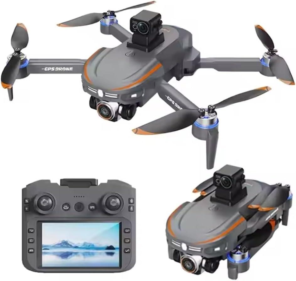 S28 Large Screen GPS Drone Automatic Return HD Dual Camera Four Obstacle Avoidance Remote Control Drone for photography and videography, Dual camera drone with live transmission