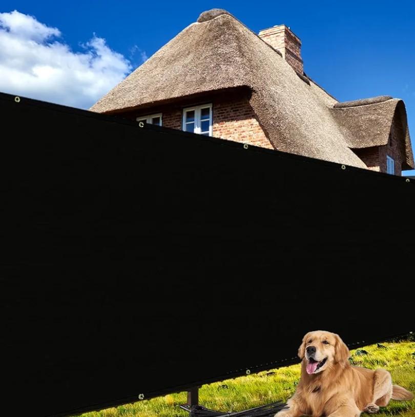 Shade&Beyond 4' X 50' Fence Privacy Screen Heavy Duty 170 GSM Fencing Mesh Shade Net Cover for Wall Garden Back Yard Outdoor Home Decoration, Black