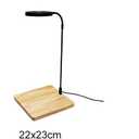 LED Aquarium Light 360 Degree Full Spectrum LED Light with Bamboo Board 10W Nano Fish Tank Light USB Powered Flat Nano Aquarium Light Bett a Fish Tank Light for Plant Growth