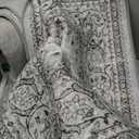 Washable Rug 4x6, Gray Area Rugs Non Slip, Indoor Low Pile Carpet with Rubber Backing for Living Room Kitchen Bathroom Entryway Office Bedroom, 4' x 6', Grey