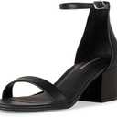 Amazon Essentials Women's Two Strap Heeled Sandal, Size 10.5