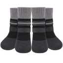 KOOLTAIL Anti Slip Winter Dog Socks to Prevent Licking Paws, Waterproof Snow Rain Long Dog Boots&Paw Protector, Warm Grippy Booties Reflective Double Straps for Hardwood Floor, Small Medium Large Dogs, S