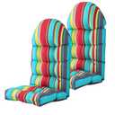 Enipate Weather Resistant Adirondack Chair Cushions High Back Indoor Outdoor Patio Tufted Lounge Cushion Seat Pads