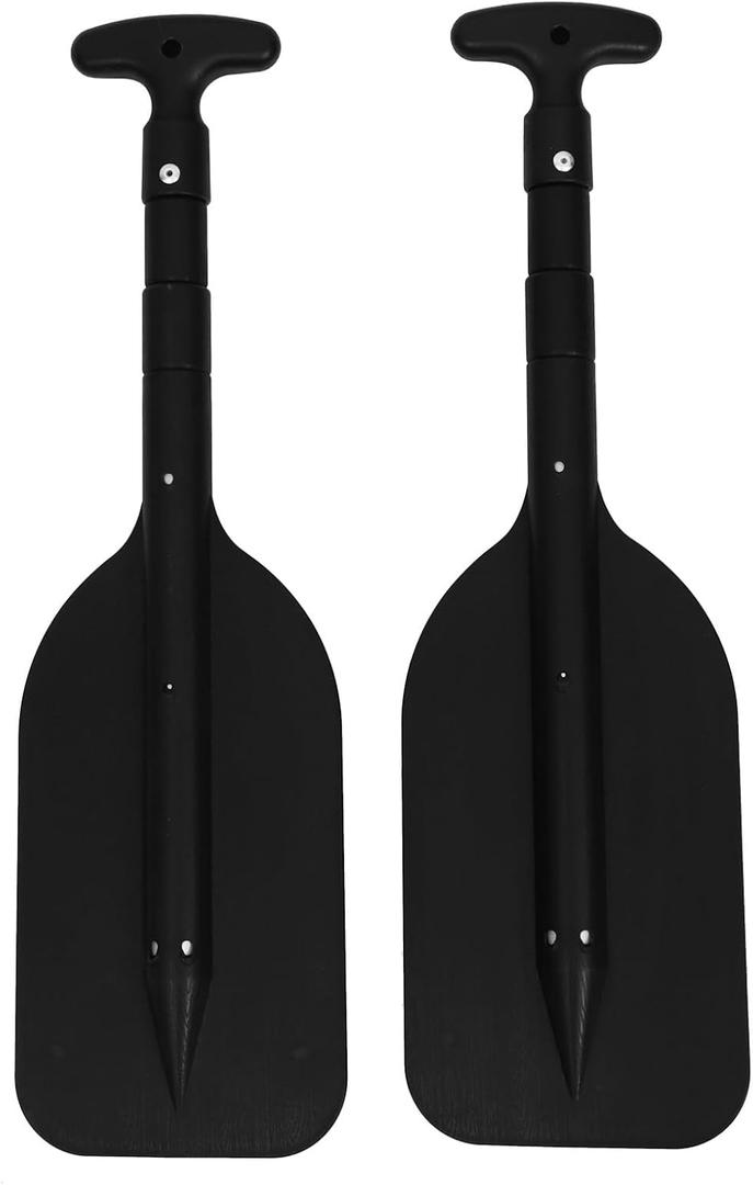 BESPORTBLE 2Pcs Adjustable Aluminum Alloy Kayak Paddle, Retractable Boat Oars for Kayaking, Canoe, Paddleboat, and Water Sports Accessories