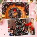 WILLBOND 9 ft Rose Gold Christmas Ball Garland Ball Ornaments Hanging Baubles Ornament for Xmas Christmas Tree Fireplace Wreath Indoor Outdoor Home Office Decoration