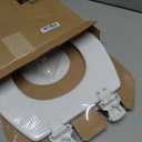 BEMIS 500EC 390 Toilet Seat with Easy Clean & Change Hinges, 1 Pack Round, Cotton White