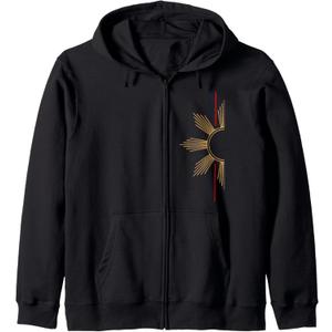 Minimalist Filipino Sun Zip Hoodie Medium
