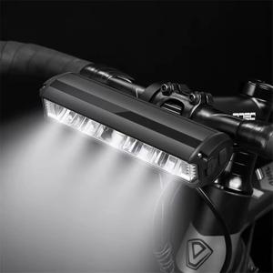Bike Lights, 17 LED 3800 Lumen Bicycle Light with 4 Modes, 10000mAh USB Rechargeable Bike Light, Bike Headlight with Digital Power Display, Wide Beam Bike Lights for Night Riding (W605)