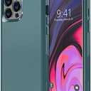 Diverbox Designed for iPhone 12 pro max case with Screen Protector Camera Lens Cover Heavy Duty Shockproof Dropproof Cases for Apple iPhone 12 pro max Phone (Dark Green)