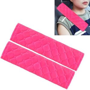 COFSODI Car Seat Belt Cover Pad, Comfortable Seat Strap Pads, Compatible with All Models of Seatbelt Covers, Can Be Used As A Backpack Shoulder Pad, Essential Car Seat Shoulder Strap Pad, Pink, Pack of 2