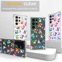Compatible with Samsung Galaxy S23 Ultra Cases with Design, Cute Transparent Phone Case for Women Girls Girly with Heavy Duty Protective Bumper (Clear Dogs Paws)
