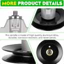 54" Deck 618-04126 Spindle Rebuild Kit for Cub Cadet SLT1554 SLTX1054 SLT5400 SLTX1054 GT1554, for 918-04126 618-04125 Spindle, 3 Blades 742-0677 942-0677,1 138 5/8" Belt 954-0642, 954-0642