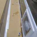 Ideal Pet Products Aluminum Pet Patio Door, Adjustable Height 77-5/8" to 80-3/8", 7" x 11-1/4" Flap Size, White