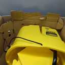 Rubbermaid Commercial Products WaveBrake 35 Qt. Side-Press Mop Bucket and Wringer Combo on Wheels Yellow for Professional/Industrial/Business Heavy-Duty Floor Cleaning/Mopping