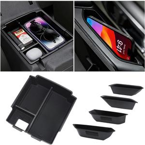 5-PCS for 2025 Ford Bronco Center Console Organizer & Handle Storage, Including Base/Big Bend/Outer Banks/Badlands/Heritage Edition/Raptor (Not for 2-Door & Bronco Sport)