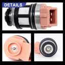 HiSport Fuel Injector 16600-88G10 JS20-1 3.0L V6 1PC Compatible with Mercury Nissan 1993-1995 Villager,1990-1994 D21 Pickup,1990-1995 Pathfinder,1995 Pickup,1993-1995 Quest