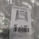 NICETOWN White Sheer Window Scarf 216 inch Extra Long 2 Panels, Soft Voile Textured Bed Canopy Scarf Curtains for Event Designs/ Home Decor, 60 inches Wide,